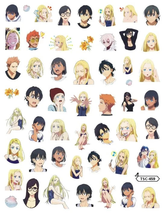 Detective Konan Anime Acrylic Nails Sticker