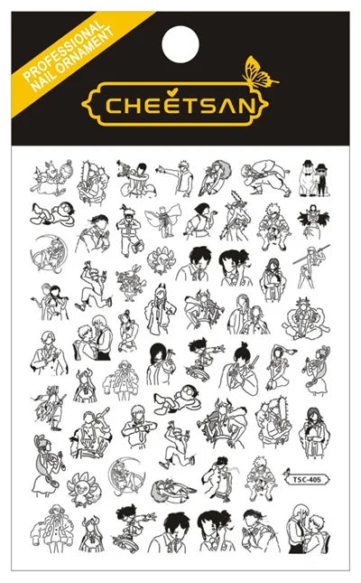 Dragonball Anime Acrylic Nails Sticker