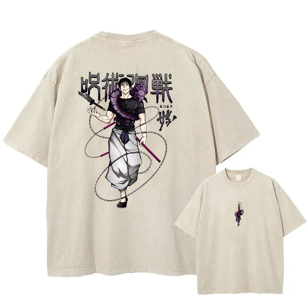 Jujutsu Kaisen Itadori vs Sukuna Vintage Wash T-Shirt