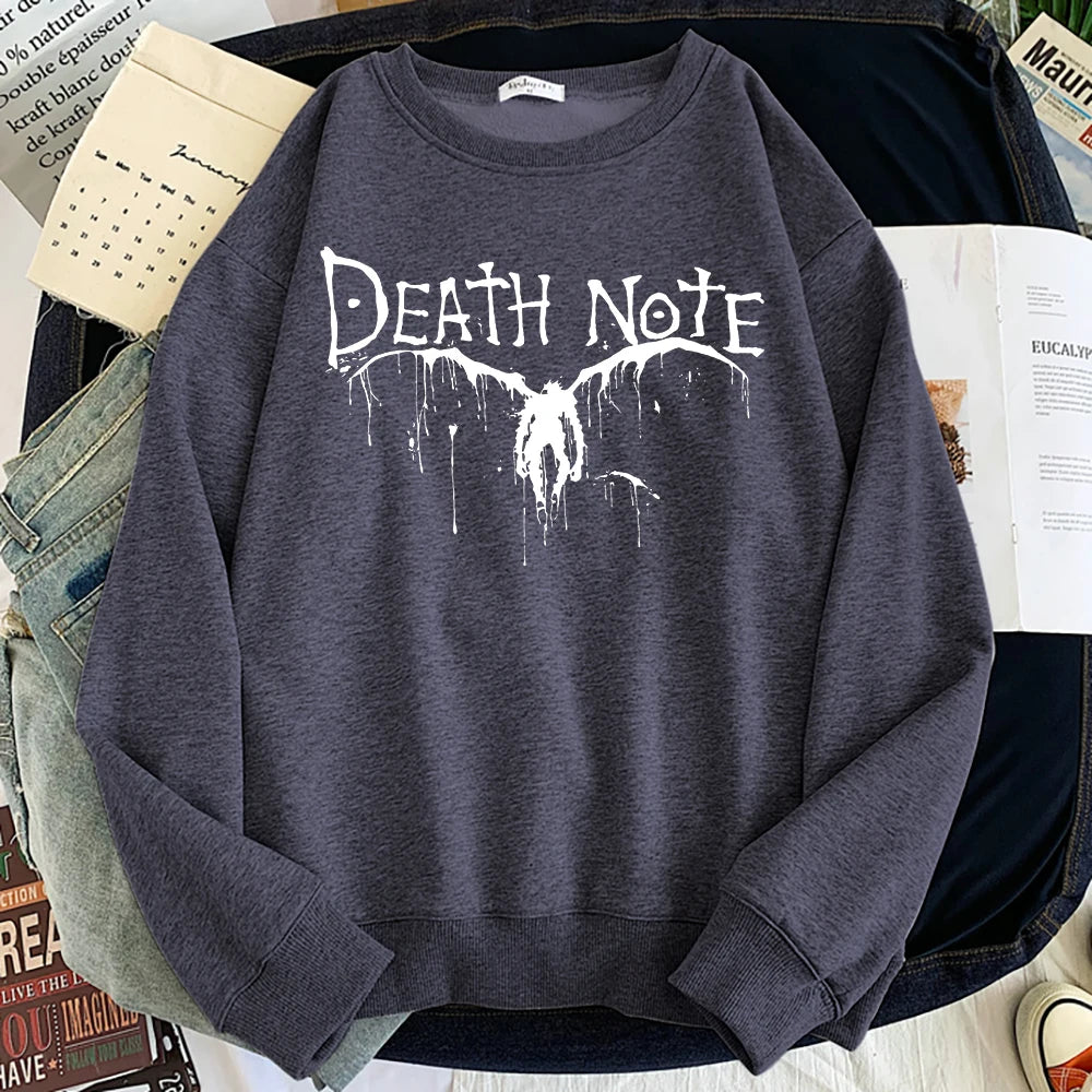 Death Note Long Sleeve Sweatshirt Dark Gray