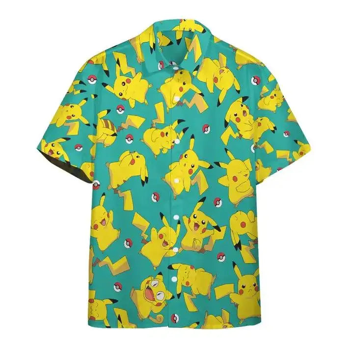 Pikachu Pokmon Shirt Green