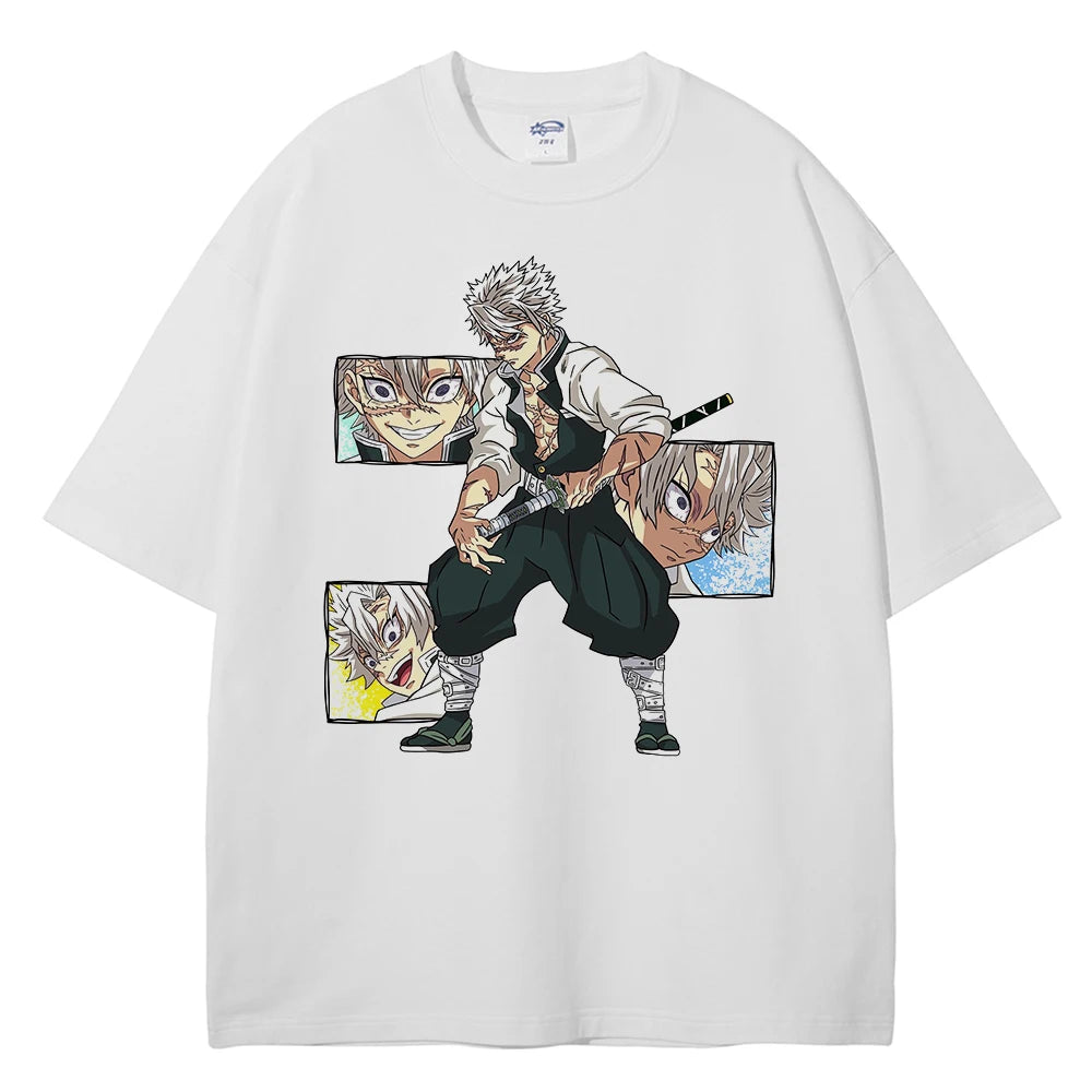 Anime OniMask katana Vintage Tshirt Style 15