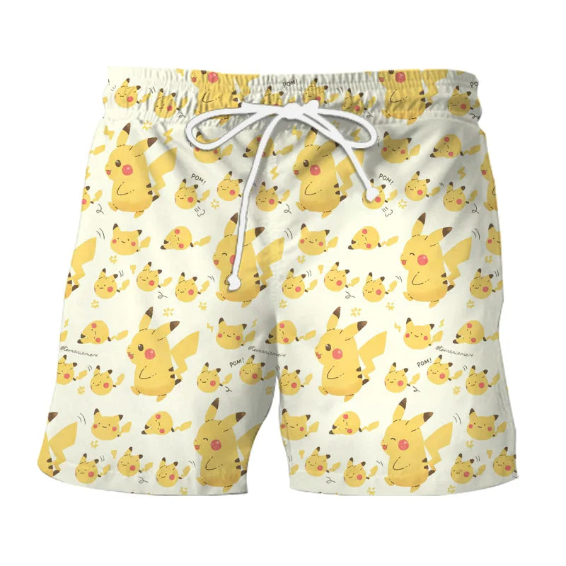 Pokemon Pikachu Gengar Shirt Shorts Set Style 13