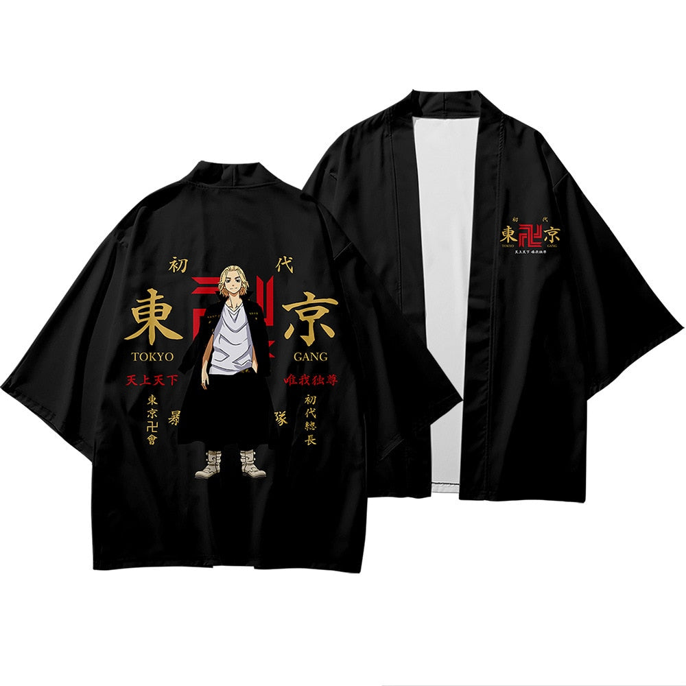 Tokyo Revengers Shirt Robe BLACK