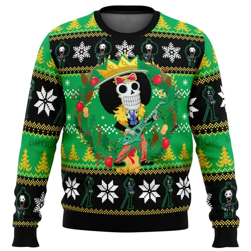 Luffy Gear 5 Sun God Ugly Christmas Sweater Style 6