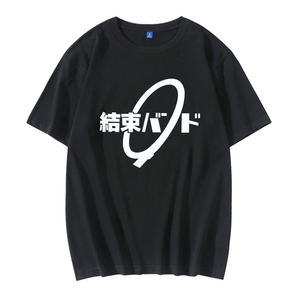 BOCCHI THE ROCK! Anime Summer Casual T shirt Black