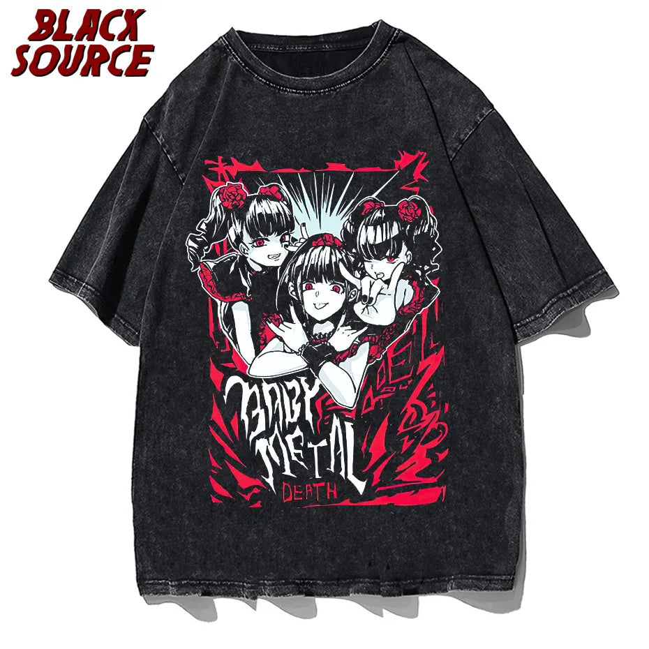 Anime Baby Metal Vintage Tshirt retro