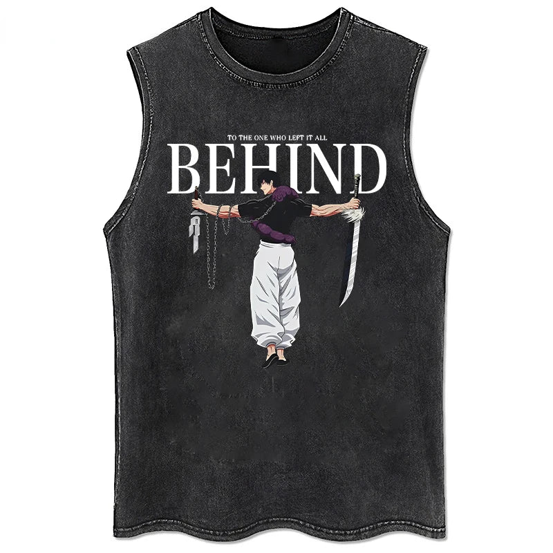 Toji Fushiguro Behind Anime Tanktop Style 10