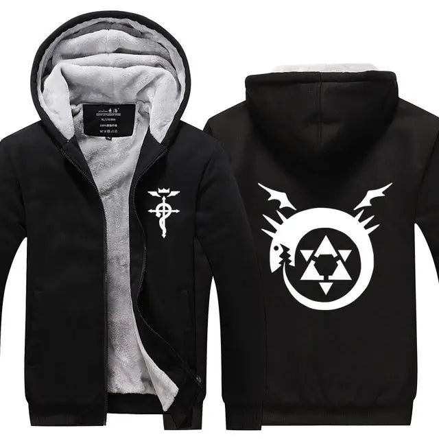 Fullmetal Alchemist Hoodie Jacket black