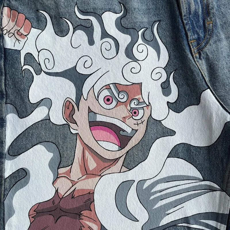 Onepiece Luffy Anime Jeans