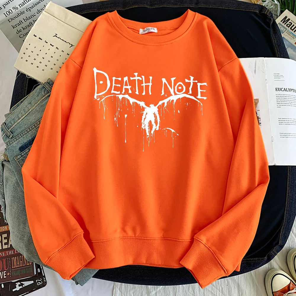 Death Note Long Sleeve Sweatshirt Orange