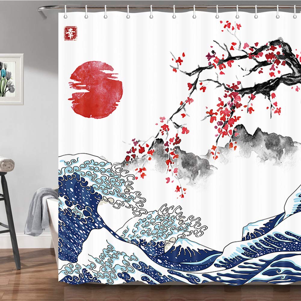 Japanese Style Shower Curtain 7