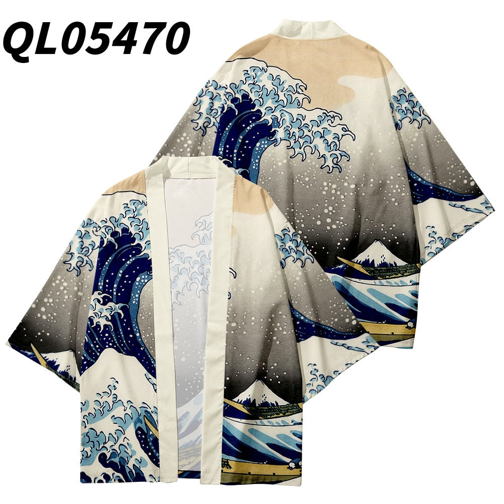 Japanese Octopus Style Kimono Dress Style 10