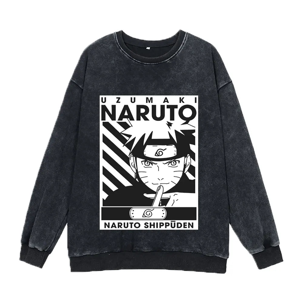 Naruto Full Sweatshirt Black4