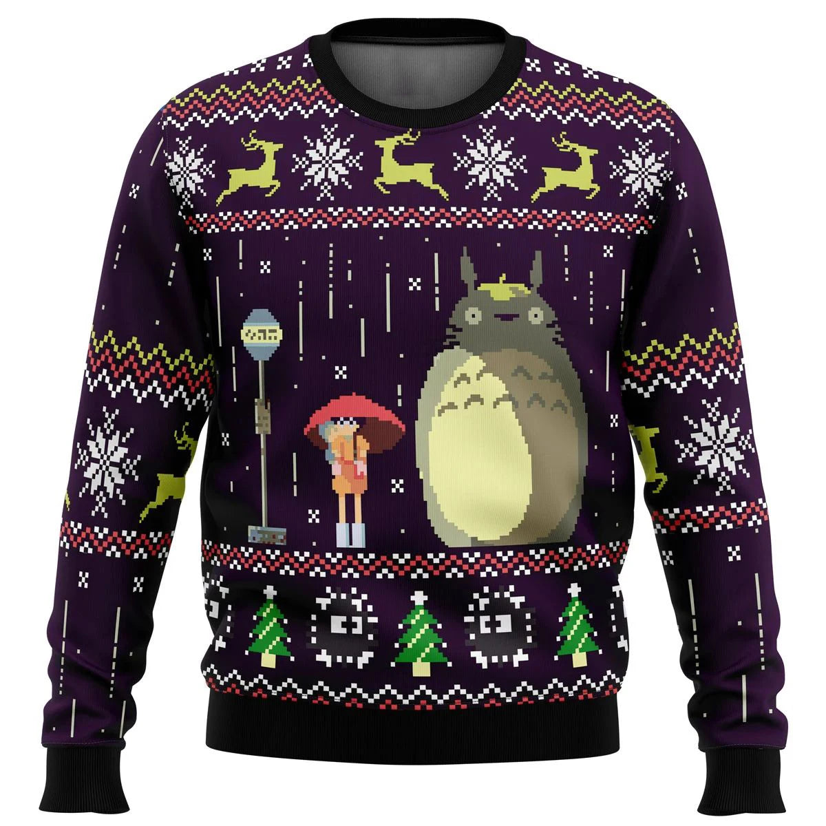 Studio Ghibli Ugly Christmas Sweater Style 1