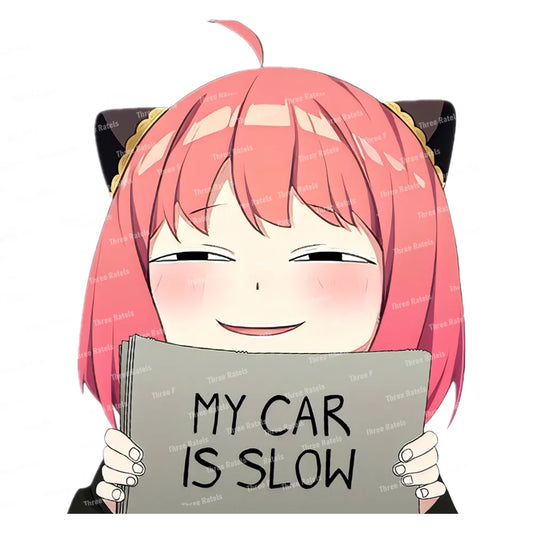 My Car is Slow Spy X Family Anime Stickers R 1PCS
