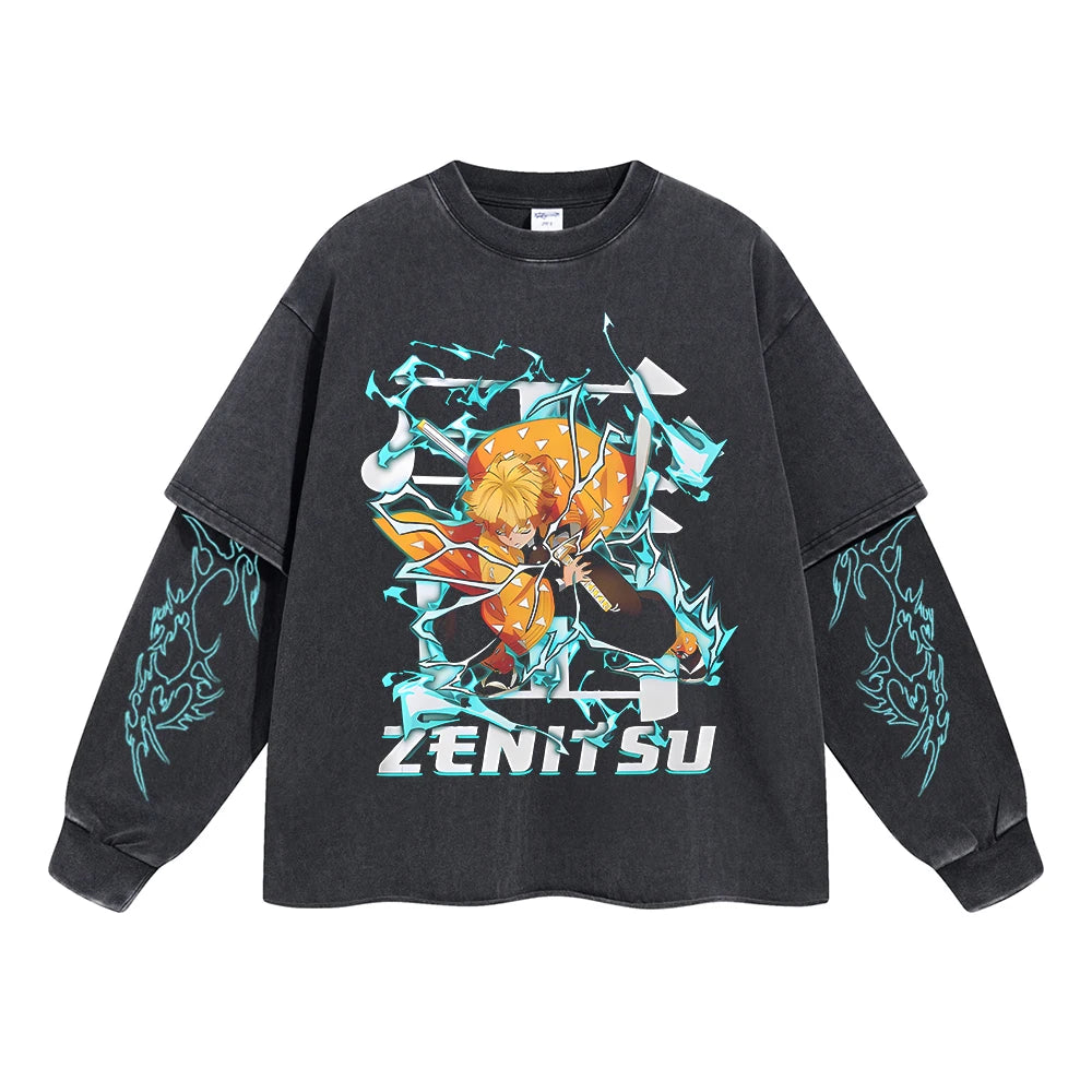 Kimetsu no Yaiba Anime Double Layer Sweatshirt