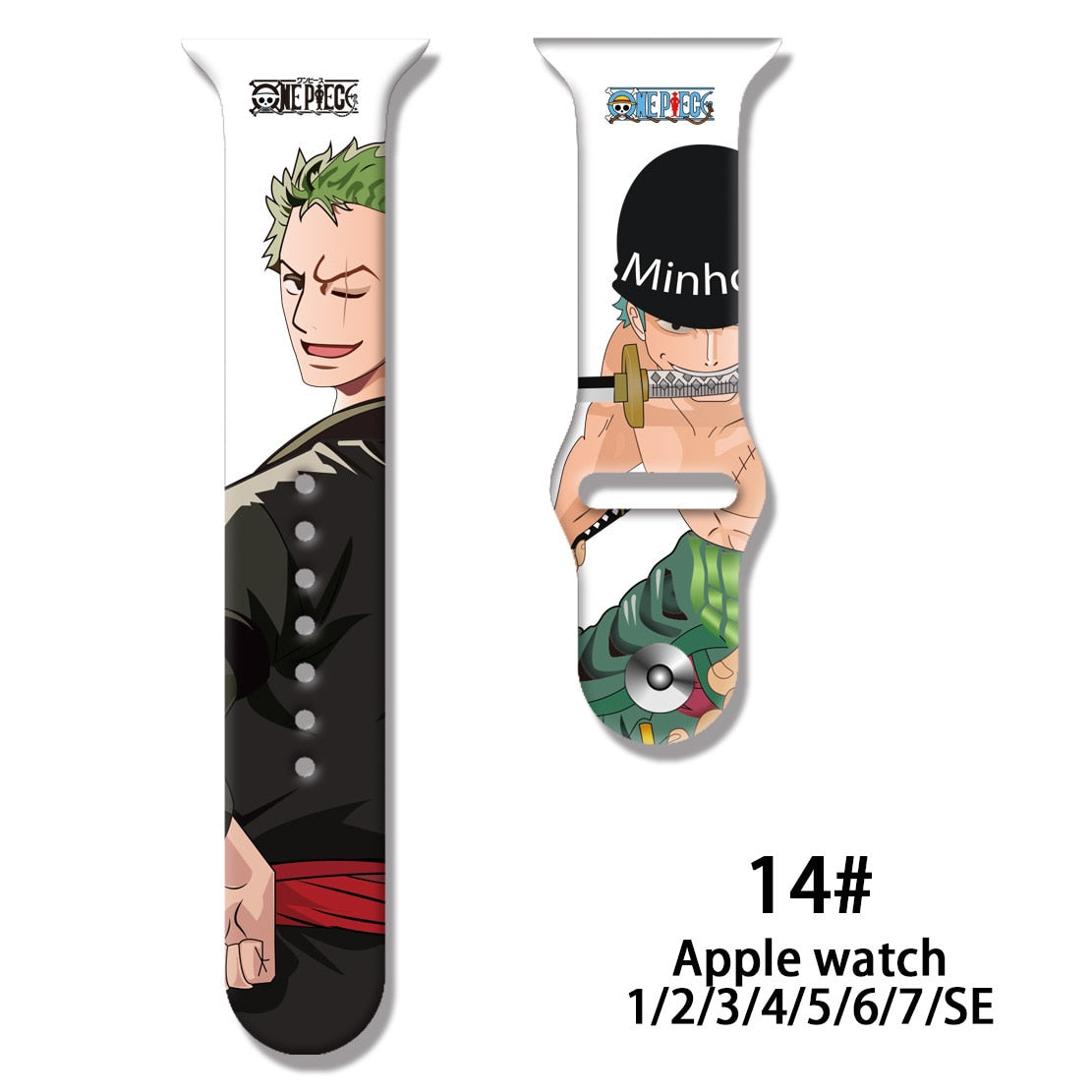 One Piece Anime Strap for Apple Watch band Zoro v2