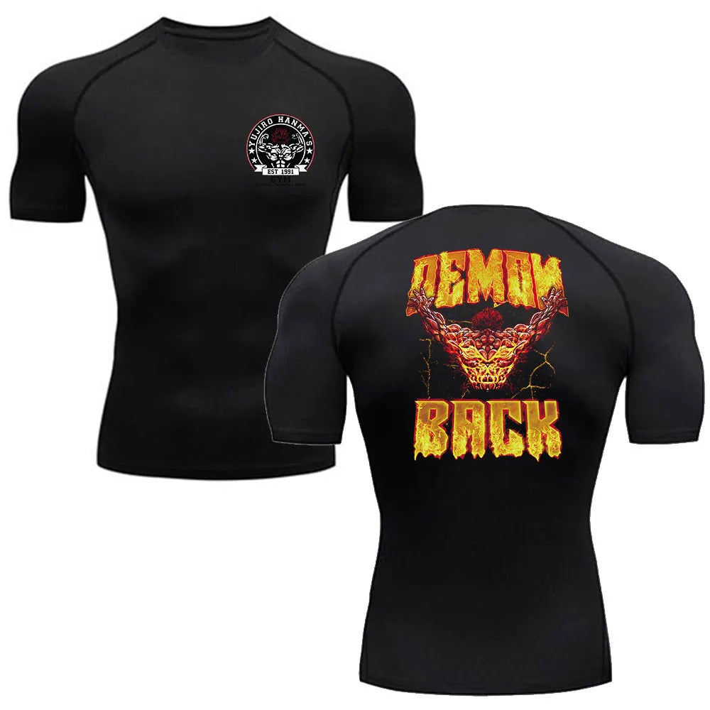 Baki Hanma Gym Fit Tshirt black1