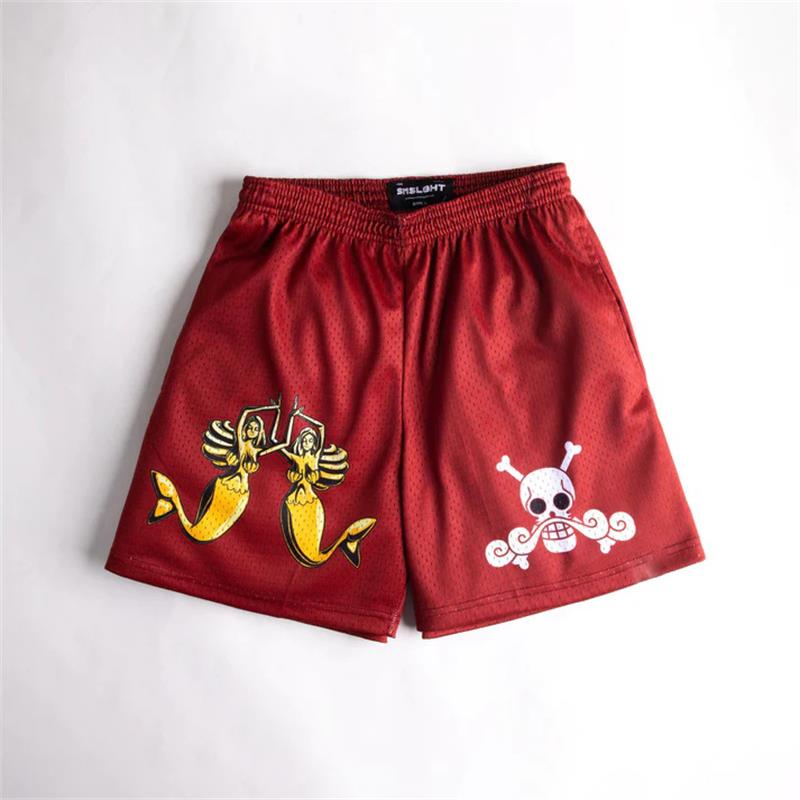 One Piece Shorts red4