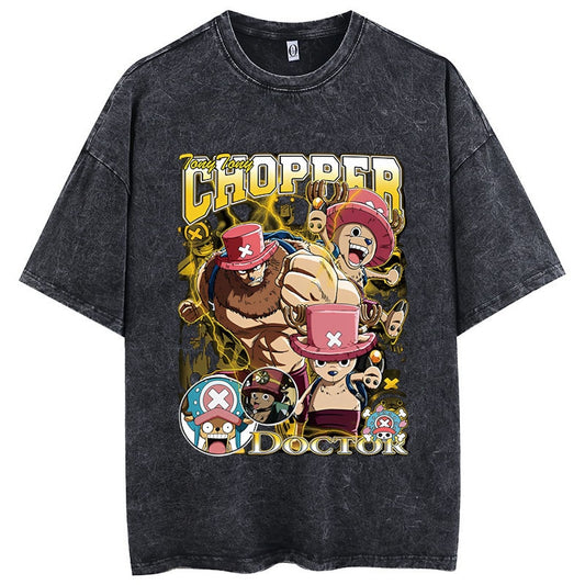 One Piece Chopper Washed T shirt