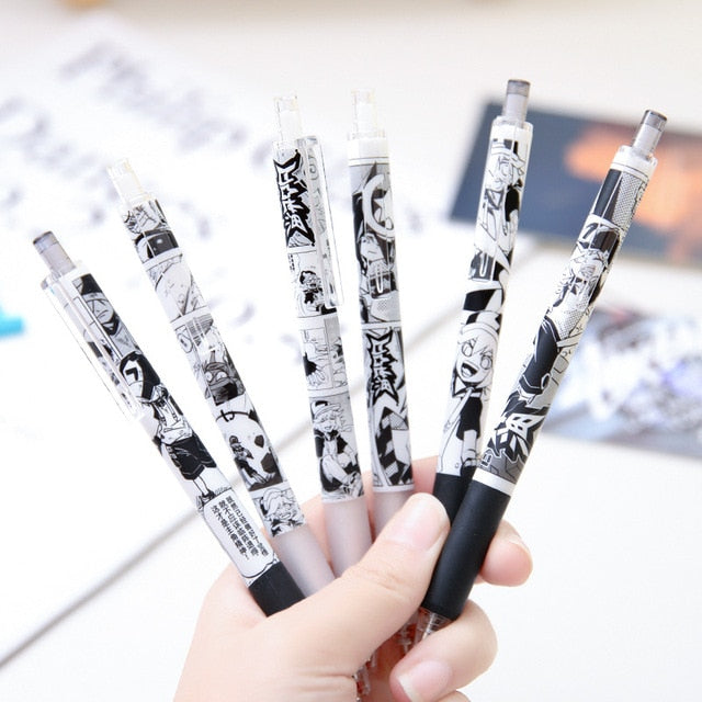 Naruto Gel Pen ( Stationery) 6 sticks