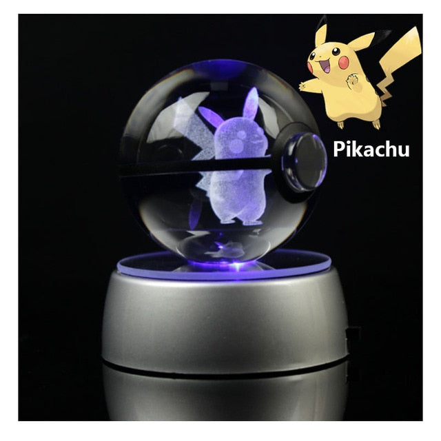 Pokémon 3D Crystal Ball Figure Pikachu