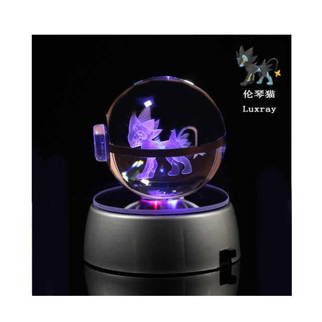 Pokémon 3D Crystal Ball Figure Luxray