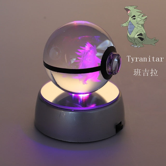 Pokémon 3D Crystal Ball Figure Tyranitar
