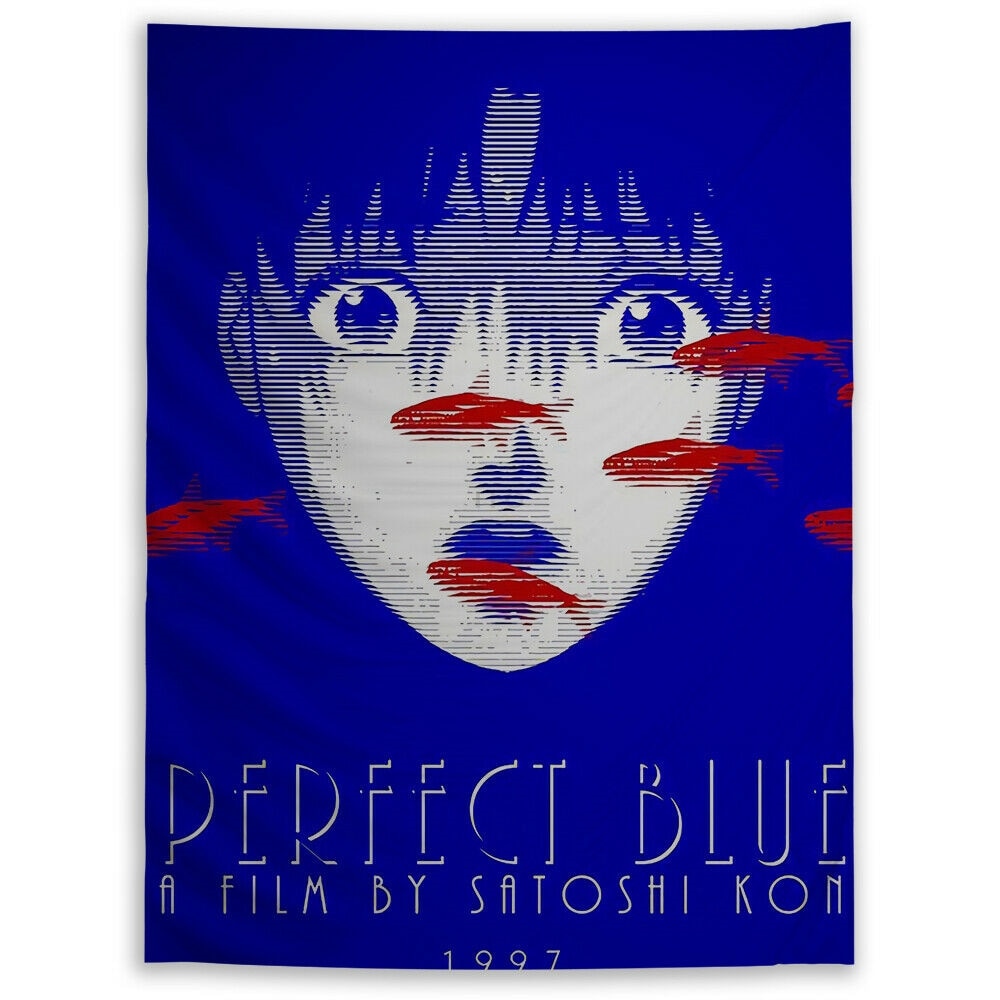 Perfect Blue Wall Tapestry 02