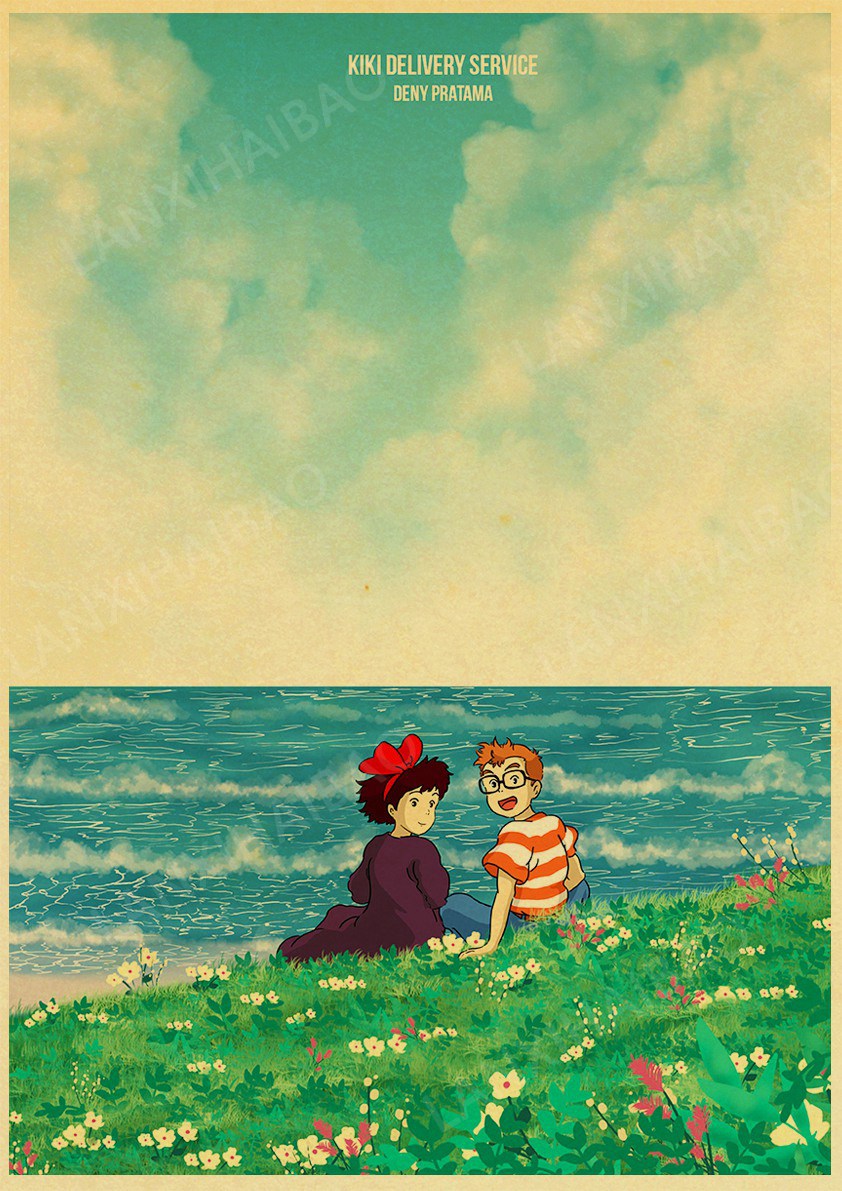 Ghibli-style background study, sjalfurstaralfur, Nicker Poster