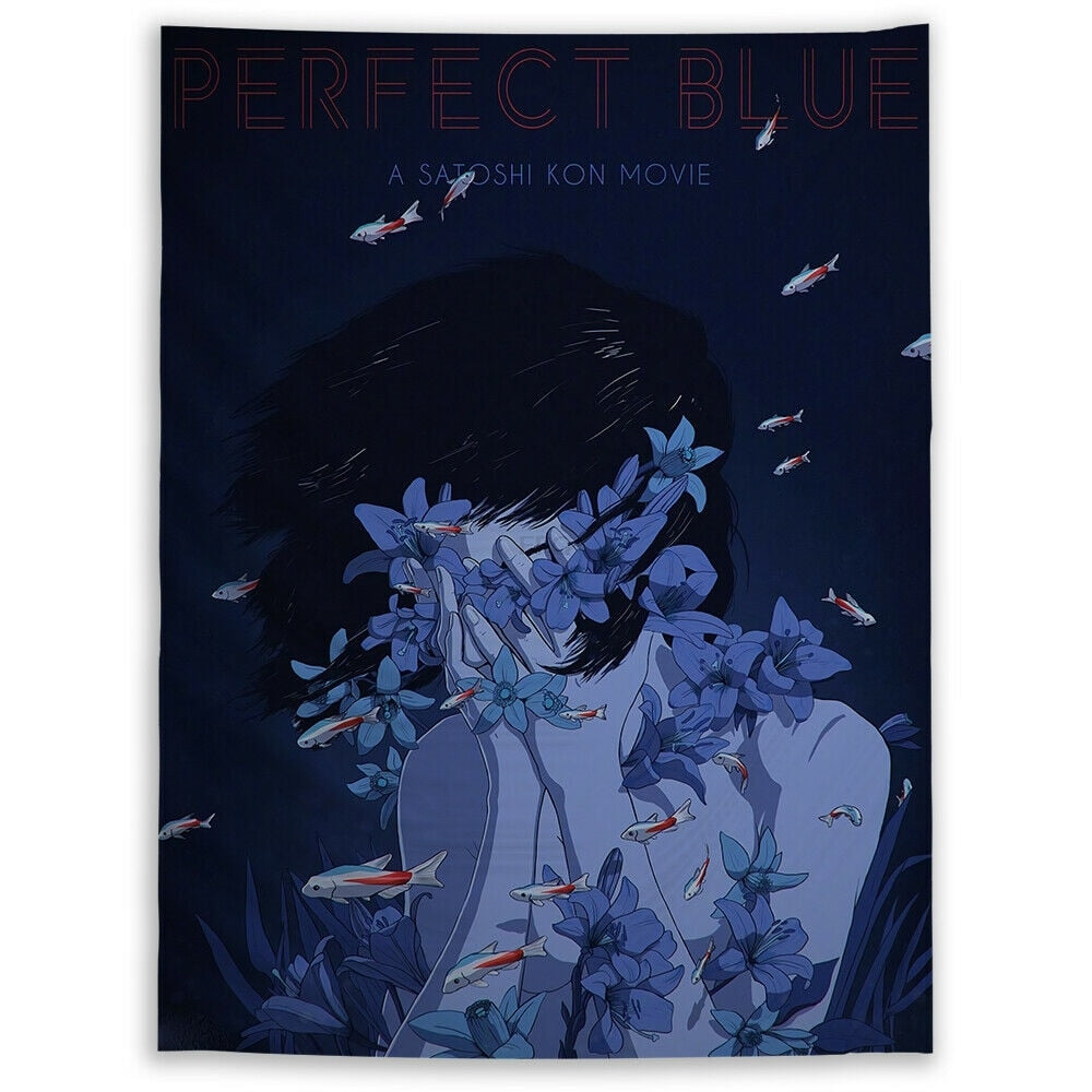 Perfect Blue Wall Tapestry 06
