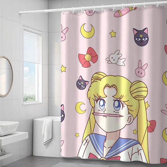 Sailor moon Anime Shower Curtain