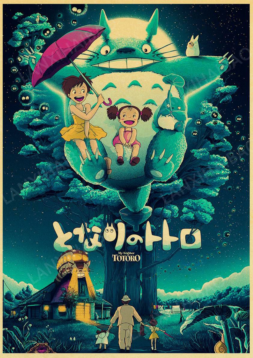 Studio Ghibli Characters Poster Anime Movie High Quality Canvas Poster –  OTAKUSTORE