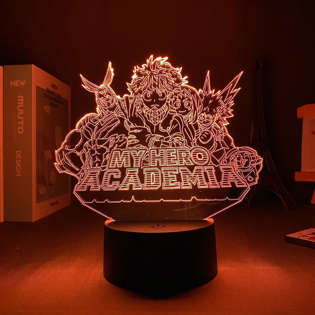 My Hero Academia Night Light Lamp 29 16 color with remote