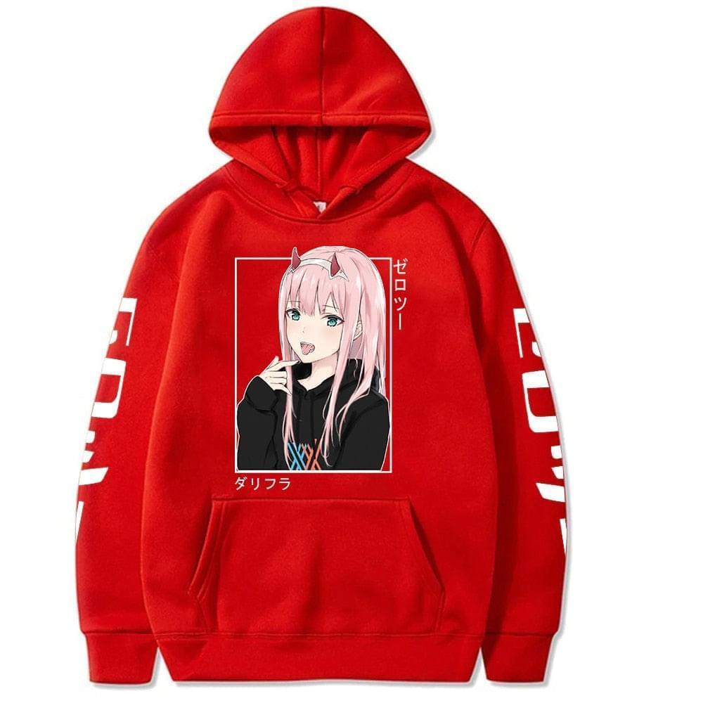 Darling In The Franxx Hoodie (Zero Two) Red