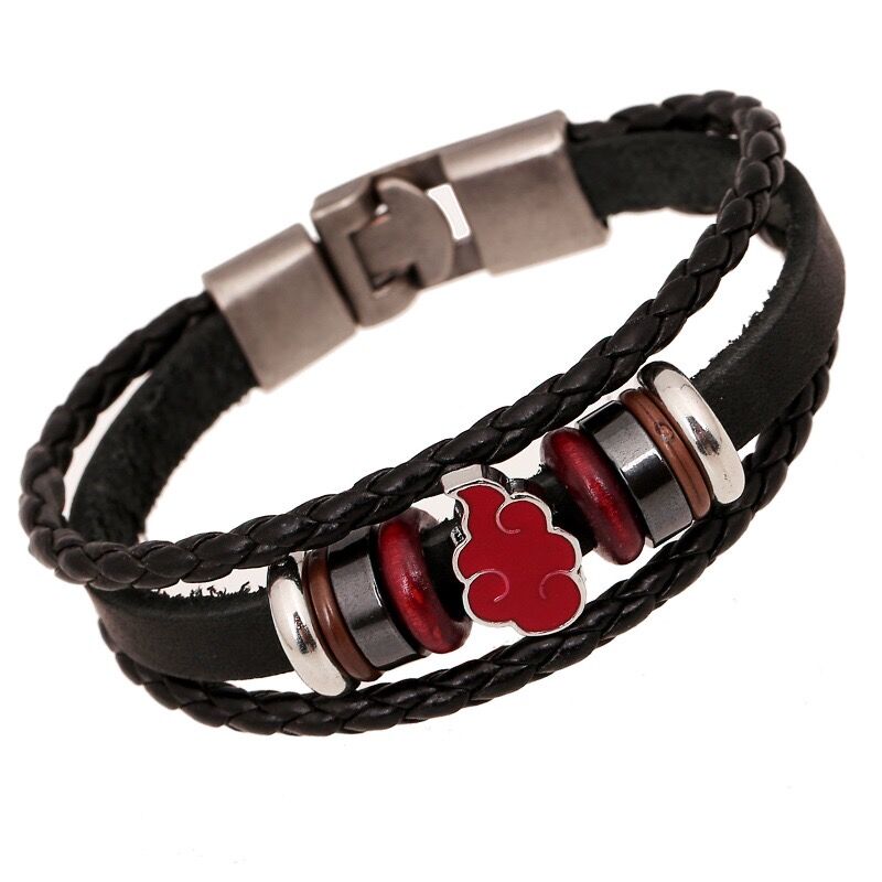 Multithread Bracelet AKATSUKI RED BEADS