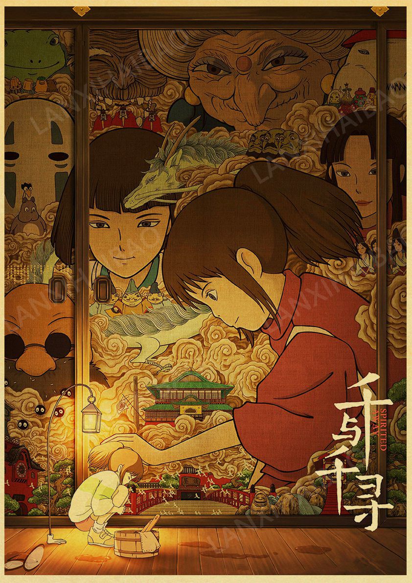 Studio Ghibli Characters Poster Q114 1