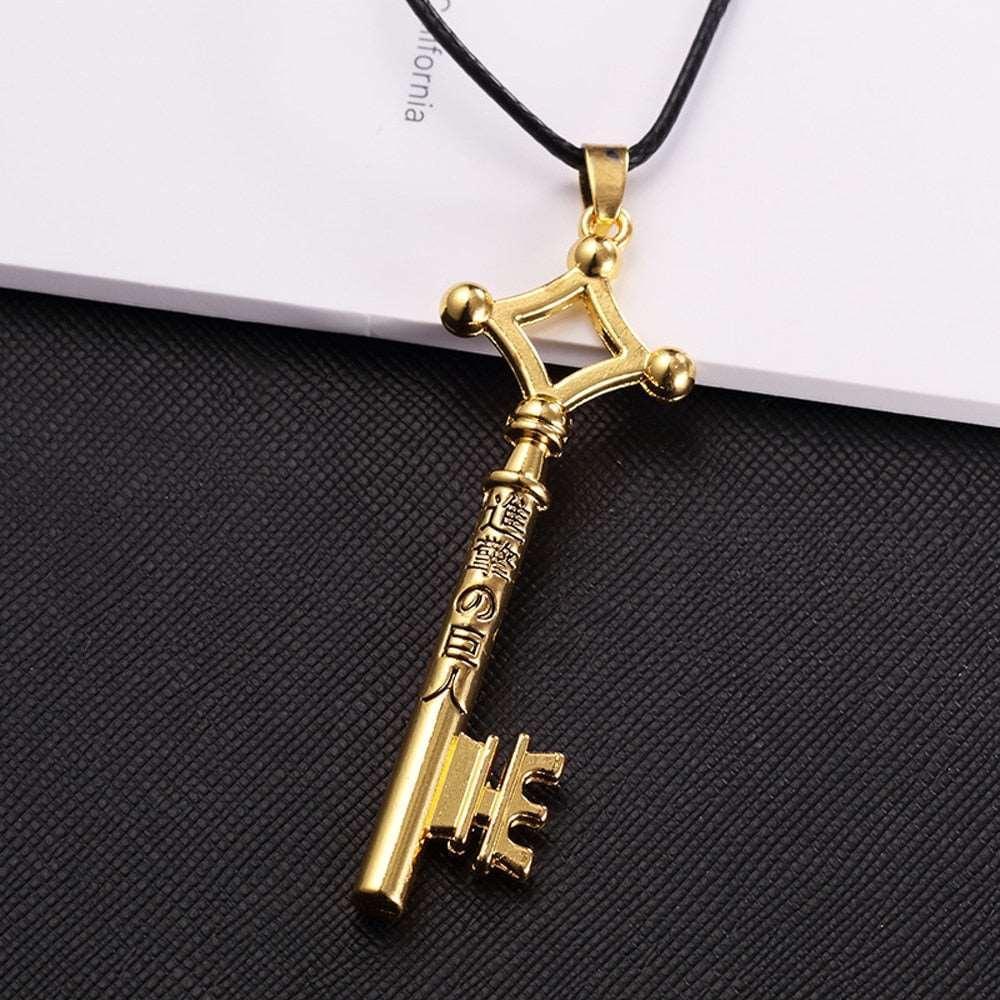 Attack On Titan Key Necklace Gold