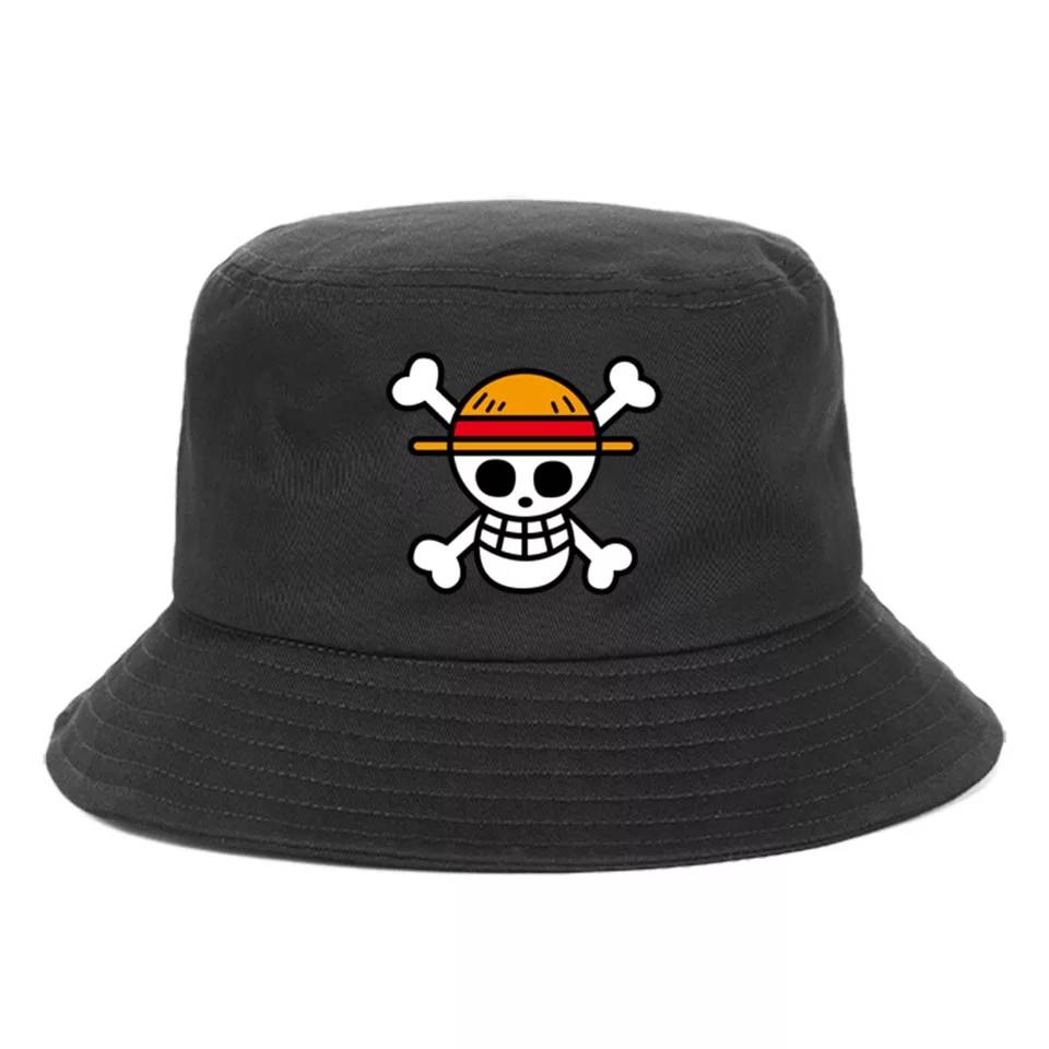 One Piece Bucket Hat Black