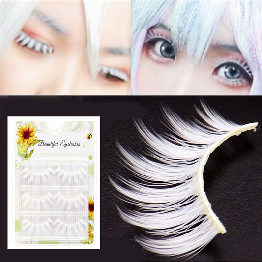 White Anime Cosplay Eyelashes