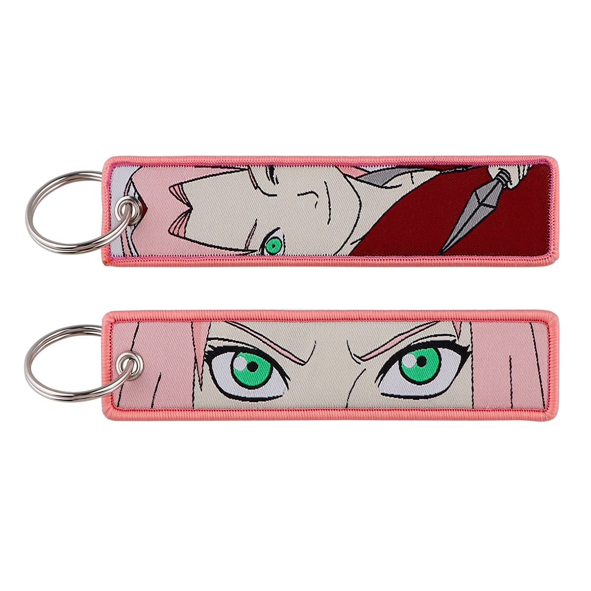 Naruto Embroidered Keychain Key Ring 18