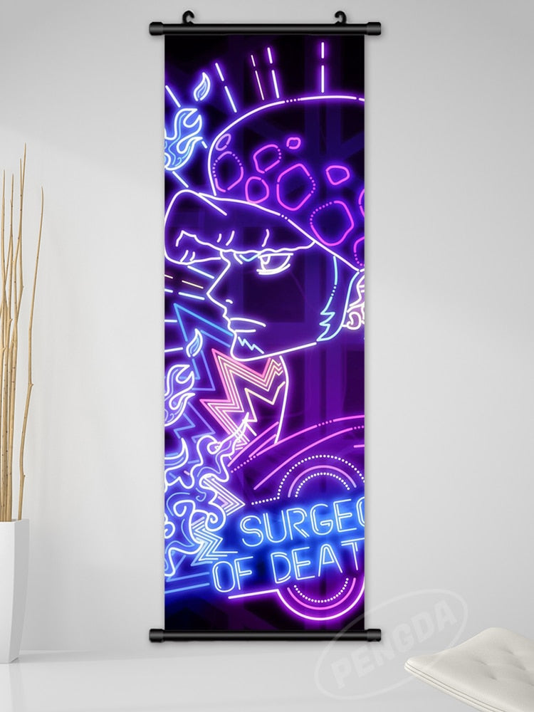 One Piece LED Style Scroll Poster slgh-One Piece-7 25x75cm
