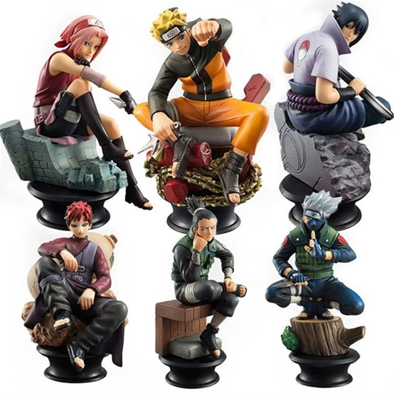 Naruto Characters 6 pcs set model figures Default Title