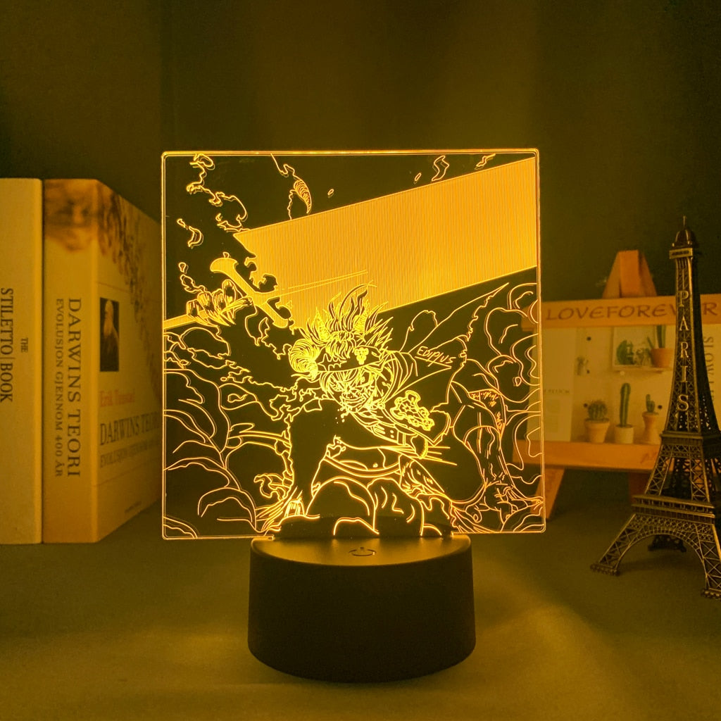 Black Clover Night Light Lamp D 16 color with remote