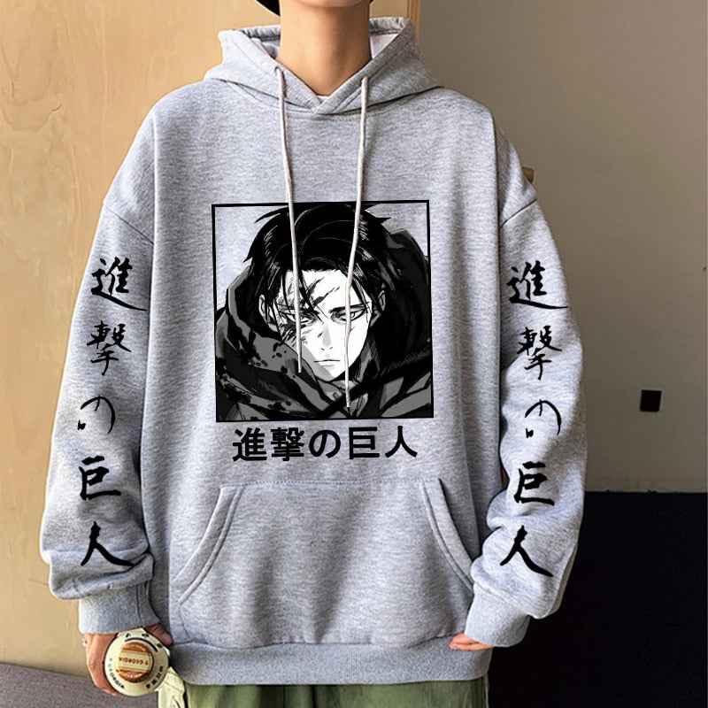 Anime attack on online titan hoodie