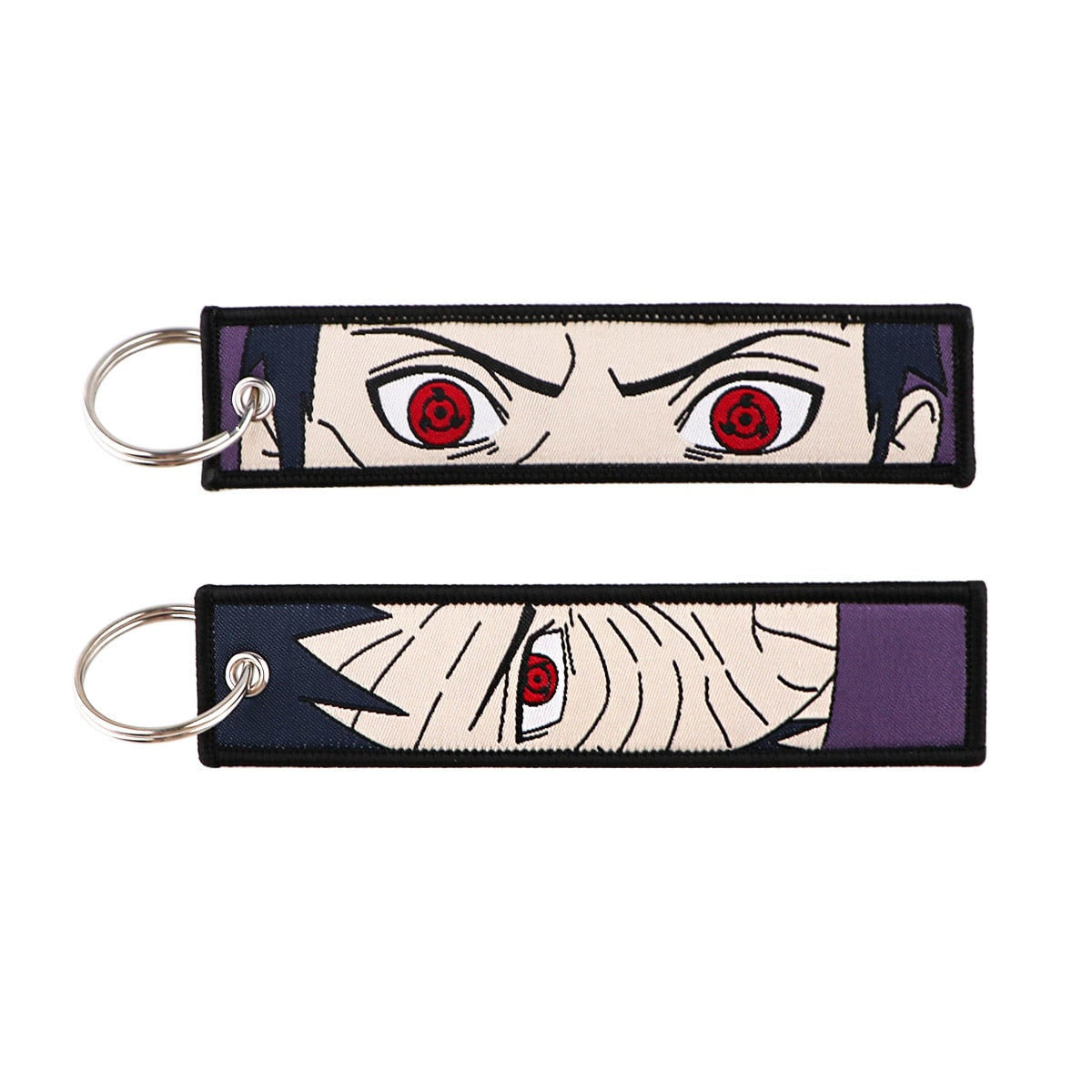 Naruto Embroidered Keychain Key Ring 11