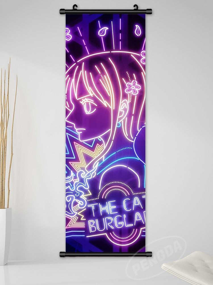 One Piece LED Style Scroll Poster slgh-One Piece-11 25x75cm