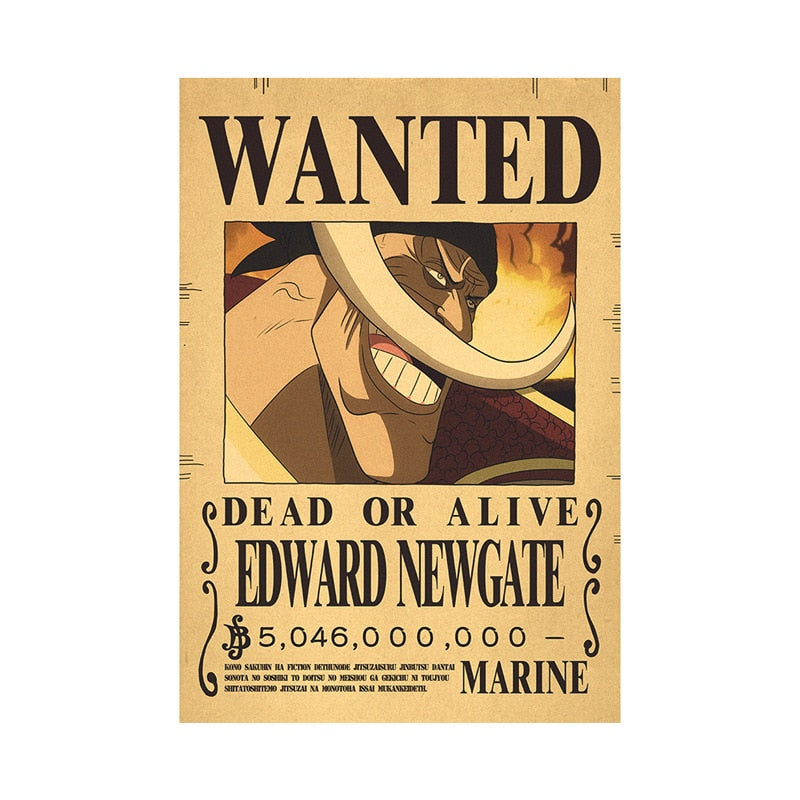 One piece poster Wanted billion berry's anime poster – OTAKUSTORE