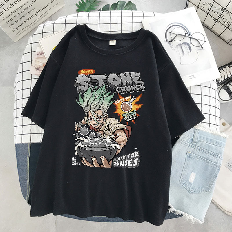 Anime funny food T-shirt Dr.stone